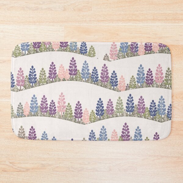Item preview, Cloudy Lupine Hills – Vintage Nordic Lupiini Pattern designed and sold by Planthem.