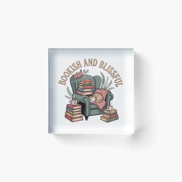 Item preview, Bookish and Blissful - Cozy Vintage Reading designed and sold by No Shelf Control.