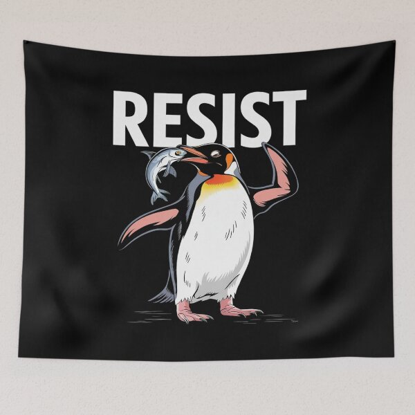 Item preview, Resist Penguin Activism Protest  designed and sold by AquaKiev.