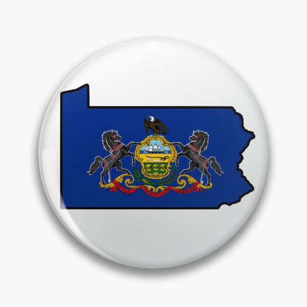 Item preview, Mapa de la bandera estatal de Pensilvania designed and sold by HFYD.