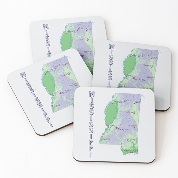 Item preview, The Magnolia State, Mississippi Geography Art designed and sold by mashmosh.