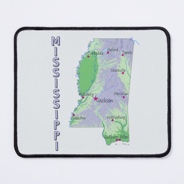 Item preview, The Magnolia State, Mississippi Geography Art designed and sold by mashmosh.