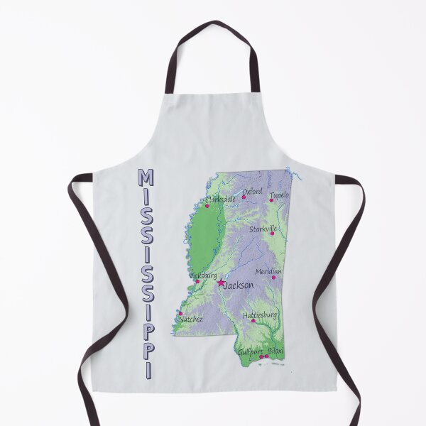 Item preview, The Magnolia State, Mississippi Geography Art designed and sold by mashmosh.