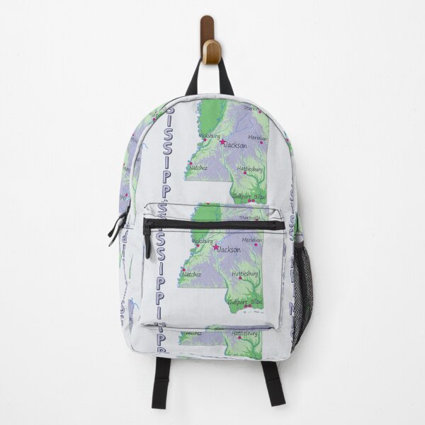 Item preview, The Magnolia State, Mississippi Geography Art designed and sold by mashmosh.