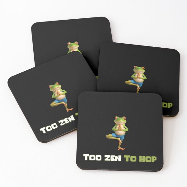Item preview, Funny Zen Frog Pose – Too Zen to Hop designed and sold by KArtcore.