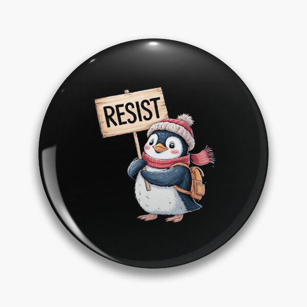 Item preview, Resist Penguin Activism Protest  designed and sold by AquaKiev.