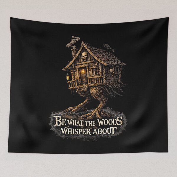 Item preview, SVT Midnight Familiars Witchcraft – Baba Yaga’s Walking House “Be What the Woods Whisper About” designed and sold by SEVERTREND APPAREL .