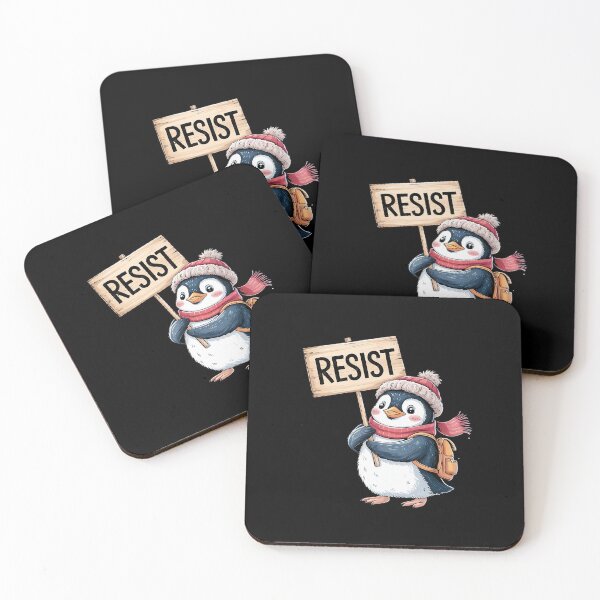 Item preview, Resist Penguin Activism Protest  designed and sold by AquaKiev.
