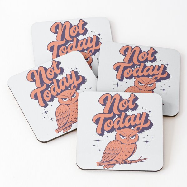 Item preview, Sarcastic Orange Owl Not Today Quote designed and sold by A1MarketDesigne.
