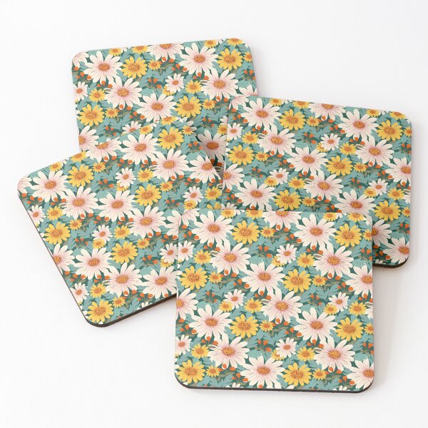 Item preview, Chamomile garden pattern design designed and sold by Clara Fruggeri.