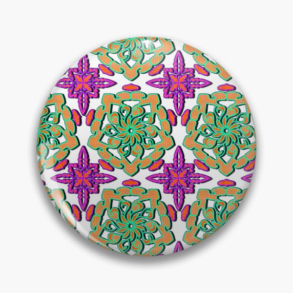 Item preview, "Swirling Mandala with Dotted Petals and Vivid Green Outlines" designed and sold by nighttime1990.