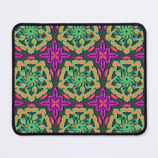 Item preview, "Swirling Mandala with Dotted Petals and Vivid Green Outlines" designed and sold by nighttime1990.