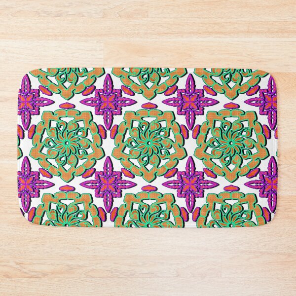 Item preview, "Swirling Mandala with Dotted Petals and Vivid Green Outlines" designed and sold by nighttime1990.