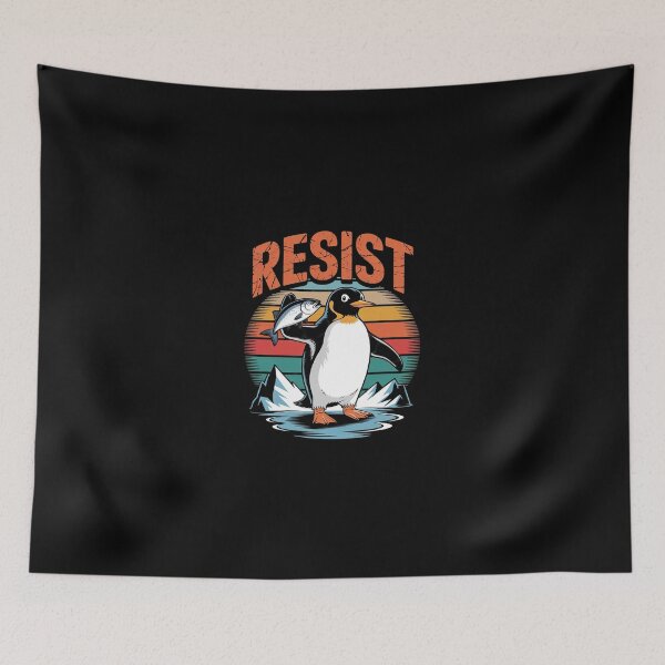 Item preview, Resist Penguin Activism Protest  designed and sold by SyntaxClaw.