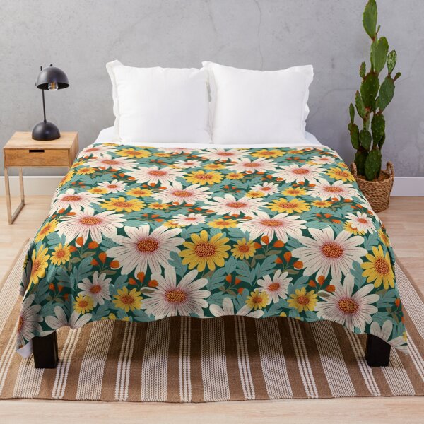 Item preview, Chamomile garden pattern design designed and sold by Clara Fruggeri.