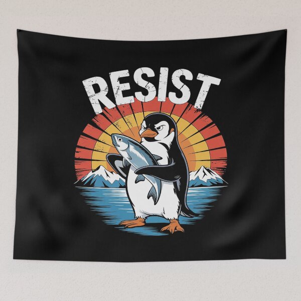 Item preview, Resist Penguin Activism Protest  designed and sold by AquaKiev.