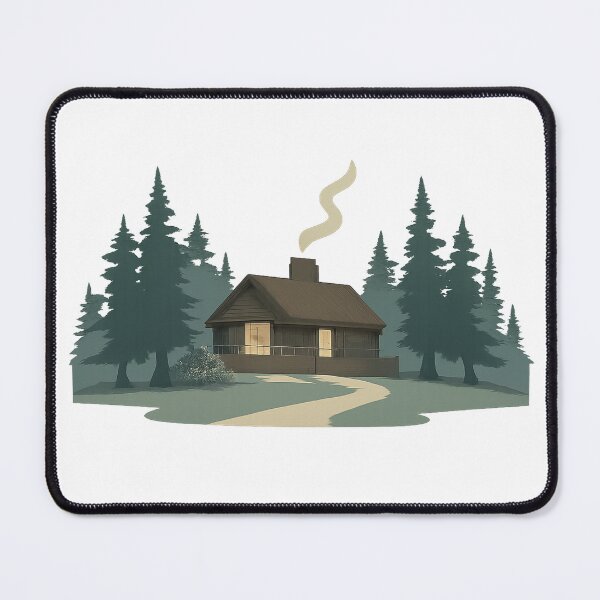 Item preview, Quiet Forest Cabin with Warm Light designed and sold by Fernova.