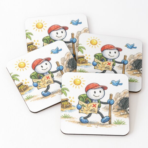Item preview, Cute Pencil Texture Adventure Explorer | Hand-Drawn Treasure Illustration designed and sold by athanasioungr.