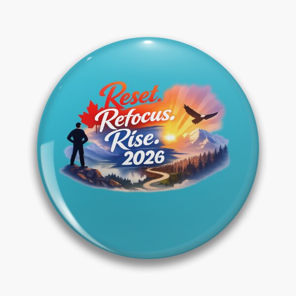 Item preview, Reset Refocus Rise 2026 – New Year's Motivational T-Shirt Canada | Inspiring Design 2026 Goals designed and sold by mocci10.