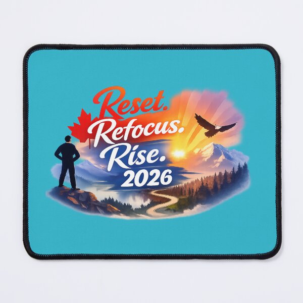 Item preview, Reset Refocus Rise 2026 – New Year's Motivational T-Shirt Canada | Inspiring Design 2026 Goals designed and sold by mocci10.