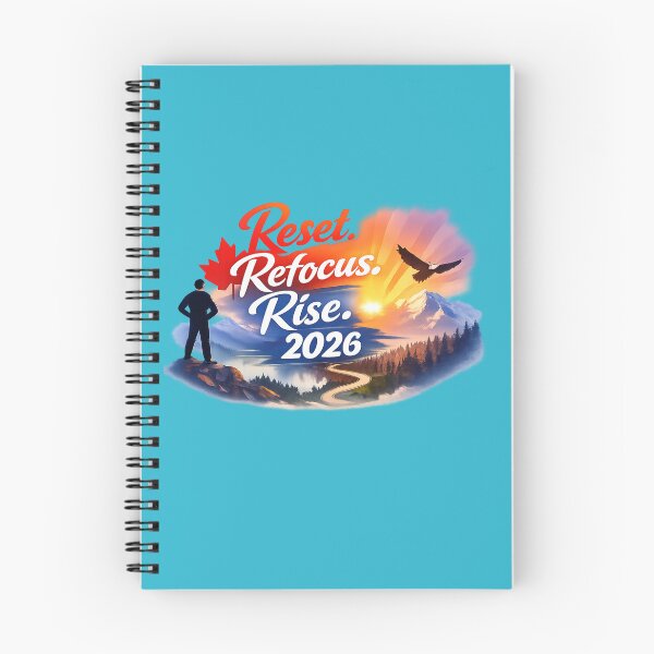 Item preview, Reset Refocus Rise 2026 – New Year's Motivational T-Shirt Canada | Inspiring Design 2026 Goals designed and sold by mocci10.