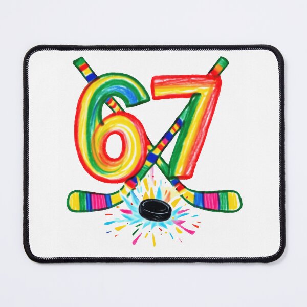 Item preview, Six Seven 67 Meme Funny Retro Kids Saying Hockey Lovers designed and sold by HumansStuck12.