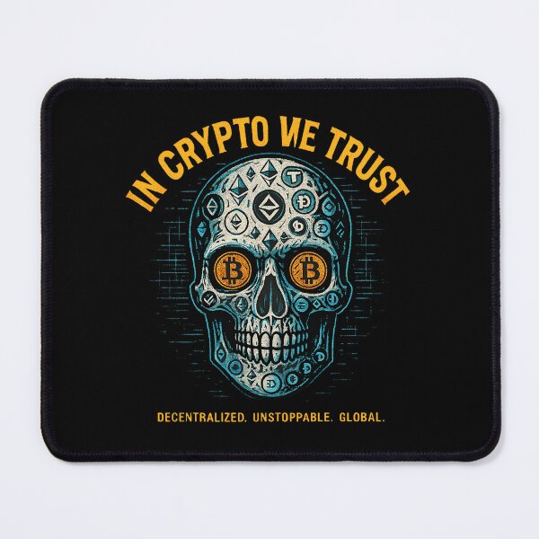 Item preview, Crypto Skull - Bitcoin skull art by BitCrop designed and sold by BitCrop.