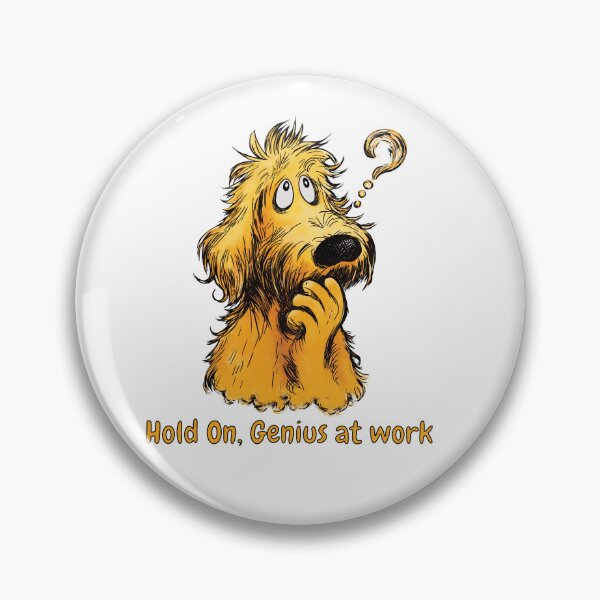 Item preview, Hold On, Genius at Work – Funny Gift for Thinker Creative Minds designed and sold by FMproject.