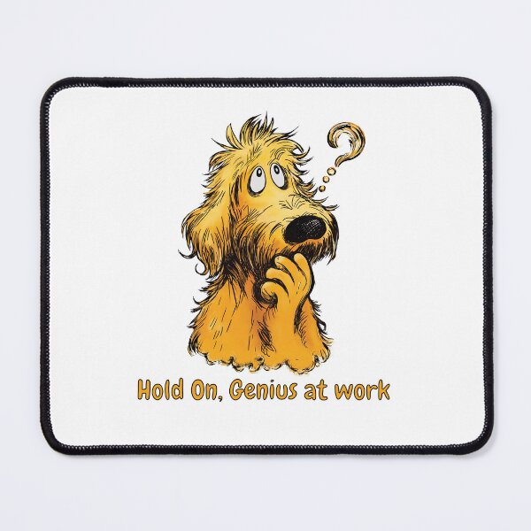 Item preview, Hold On, Genius at Work – Funny Gift for Thinker Creative Minds designed and sold by FMproject.