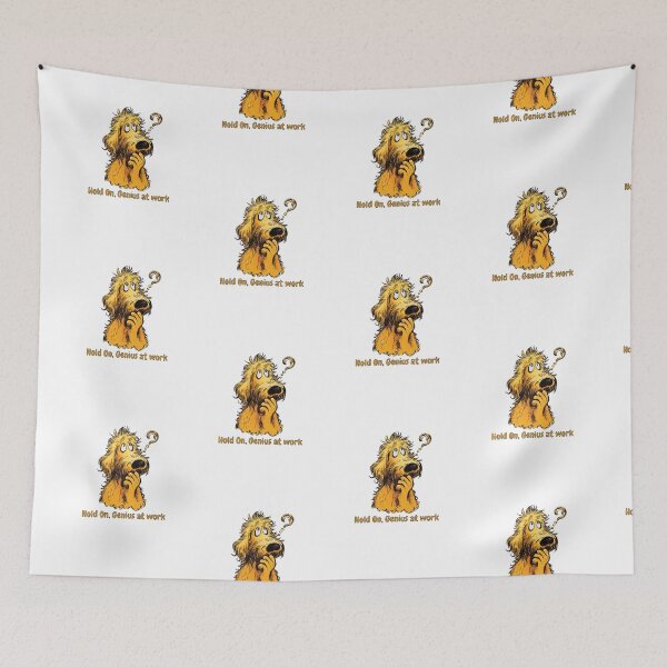 Item preview, Hold On, Genius at Work – Funny Gift for Thinker Creative Minds designed and sold by FMproject.