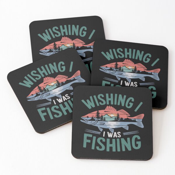 Item preview, Wishing I Was Fishing - Fisherman Fish Lover Angling  designed and sold by MarryIsMonth.