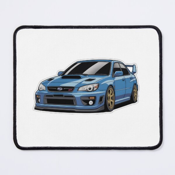 Item preview, Blue Subaru WRX STI Rally-Inspired Performance Car Sticker designed and sold by PalmixArt.