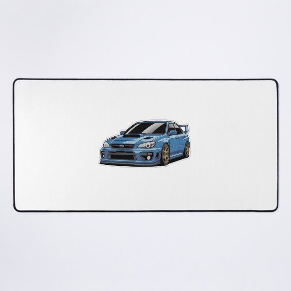 Item preview, Blue Subaru WRX STI Rally-Inspired Performance Car Sticker designed and sold by PalmixArt.