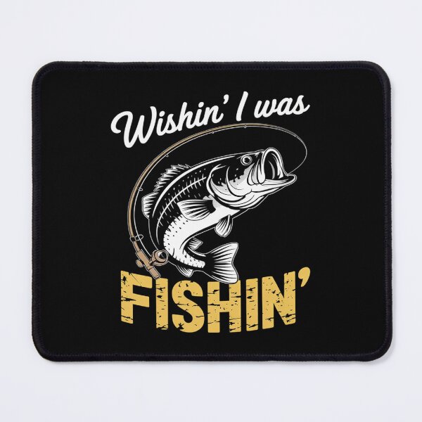 Item preview, Wishing I Was Fishing Fisherman designed and sold by FadeOfThrone.