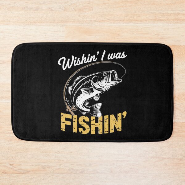 Item preview, Wishing I Was Fishing Fisherman designed and sold by FadeOfThrone.