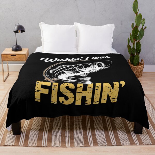 Item preview, Wishing I Was Fishing Fisherman designed and sold by FadeOfThrone.
