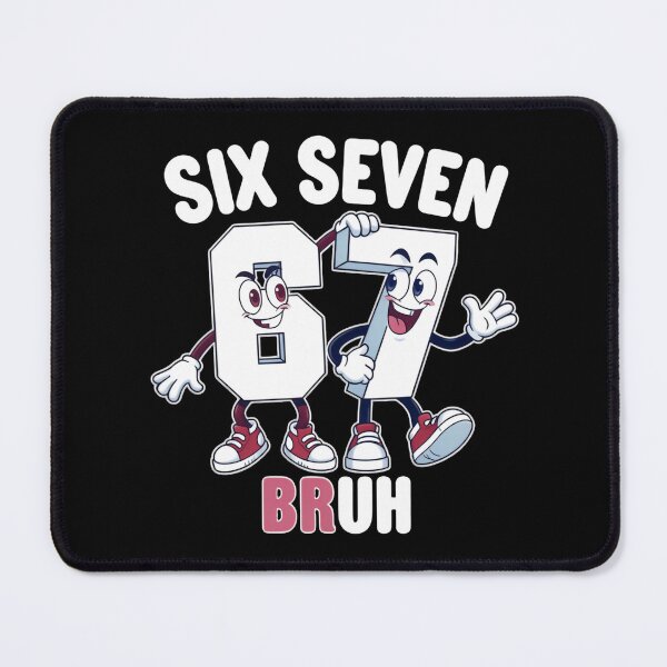 Item preview, Six Seven 67 Meme Funny Cartoon Bruh designed and sold by HumansStuck12.