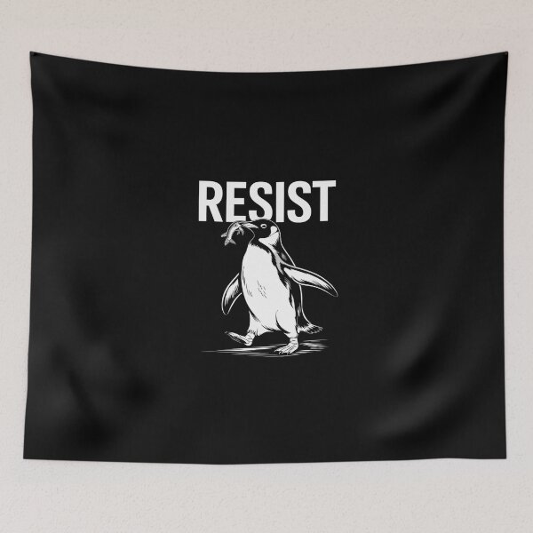 Item preview, RESIST PENGUIN Resist Penguin Activism  designed and sold by SyntaxClaw.