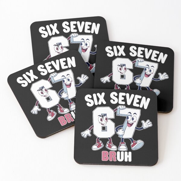 Item preview, Six Seven 67 Meme Funny Cartoon Bruh designed and sold by HumansStuck12.