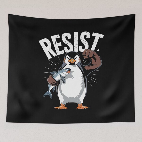 Item preview, Resist Penguins Activism We Stand With Penguins  designed and sold by AquaKiev.