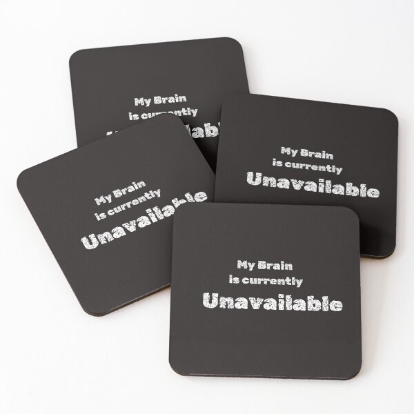 Item preview, Brain Currently Unavailable – Funny shirt designed and sold by deadpanstudio.