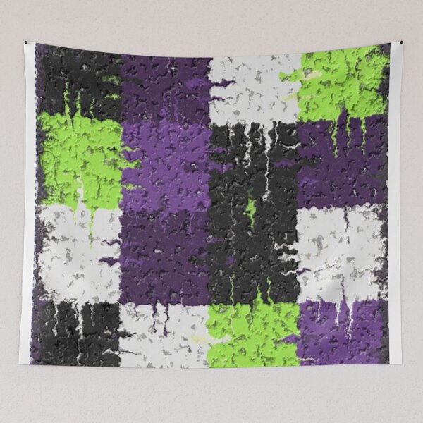 Item preview, distressed squares dark burst colorful geometric abstract design designed and sold by SmashingDeals.