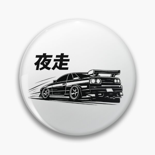 Item preview, Night Run Drift Car – Minimalist JDM Design on Clean White designed and sold by TokyoCraft.