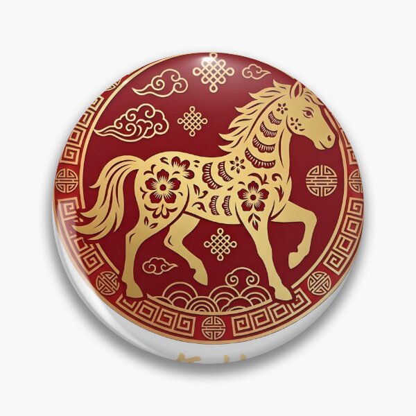 Item preview, 2026 Year of the Horse – Chinese New Year Golden Horse Zodiac Design designed and sold by zaki ⭐⭐⭐⭐⭐.