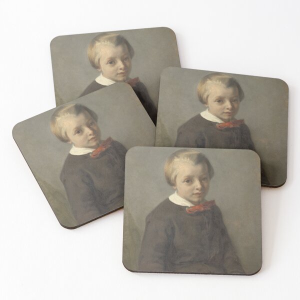 Item preview, Vintage Boy Oil Painting Portrait, 19th Century Art designed and sold by SavageVision.
