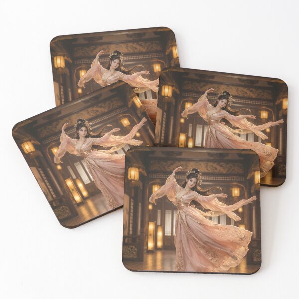 Item preview, Elegant Traditional Dancer in Golden Palace designed and sold by ASMRUniverse.
