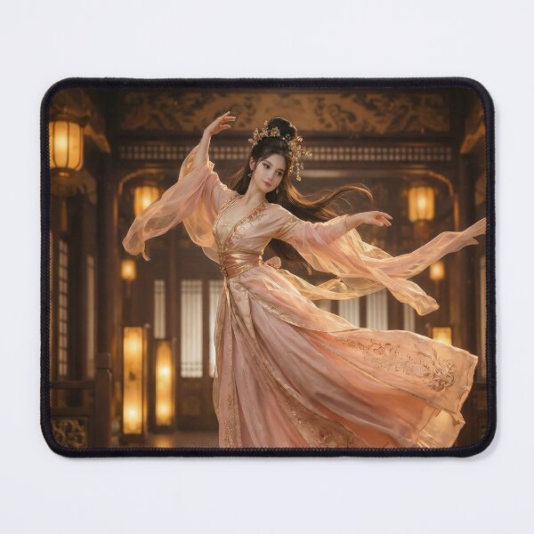 Item preview, Elegant Traditional Dancer in Golden Palace designed and sold by ASMRUniverse.
