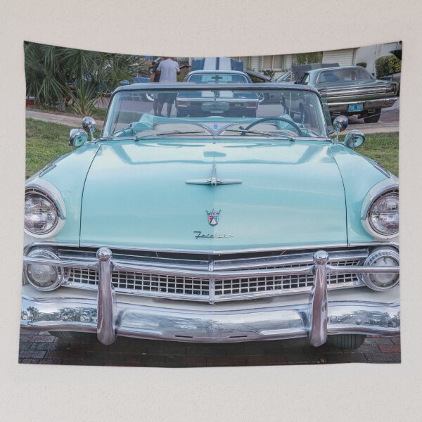 Item preview,  1955 White Blue Ford Fairlane Skyliner X111 designed and sold by RichFrancoCars.