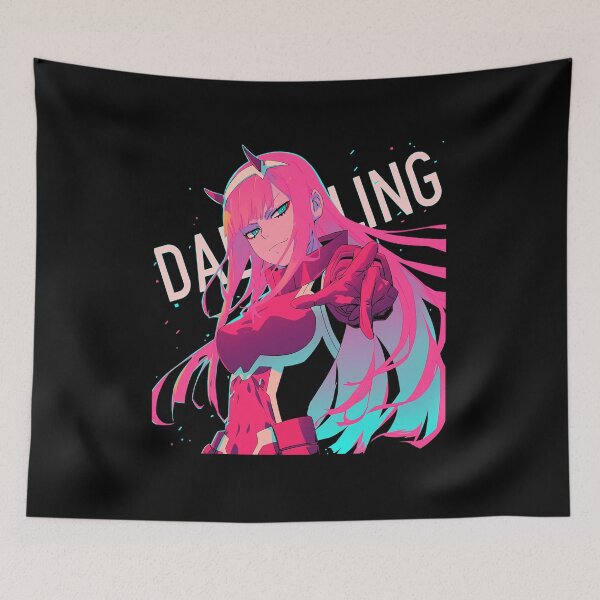 Item preview, Zero Two – Pink and Cyan Neon Darling designed and sold by cathnbeltrane.