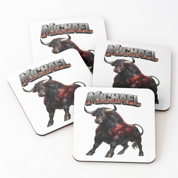 Item preview, Michael Year of the Ox Eastern Zodiac Bull Power Strength Design designed and sold by AlexLineArt.